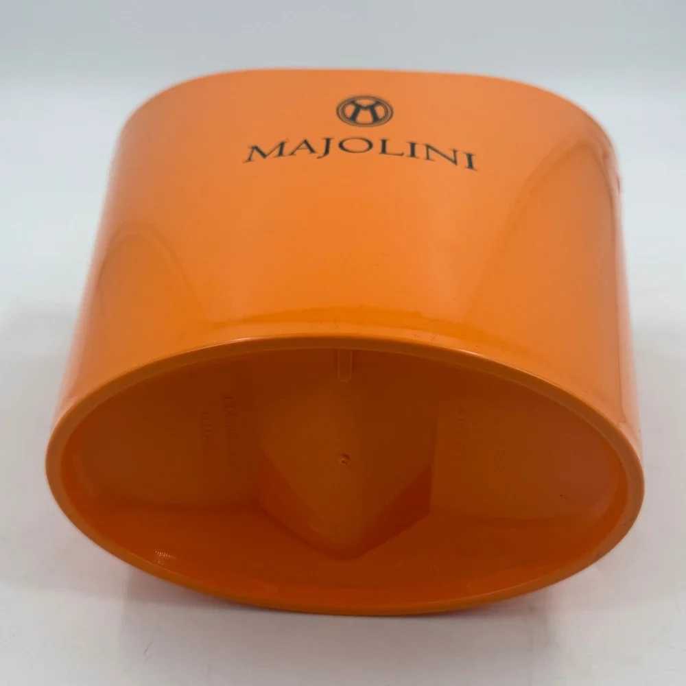 Majolini‎ Orange Rumex Bucket Patented Ice Wine Cooler Made in Italy
